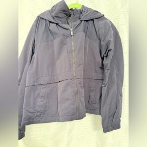 Navy Blue Lululemon Hip length rain jacket